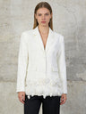 Elegant Three-dimensional Floral Loose-fitting Blazers